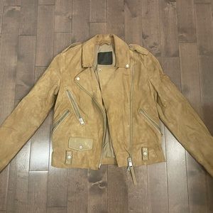 Selling All Saints suede moto jacket!